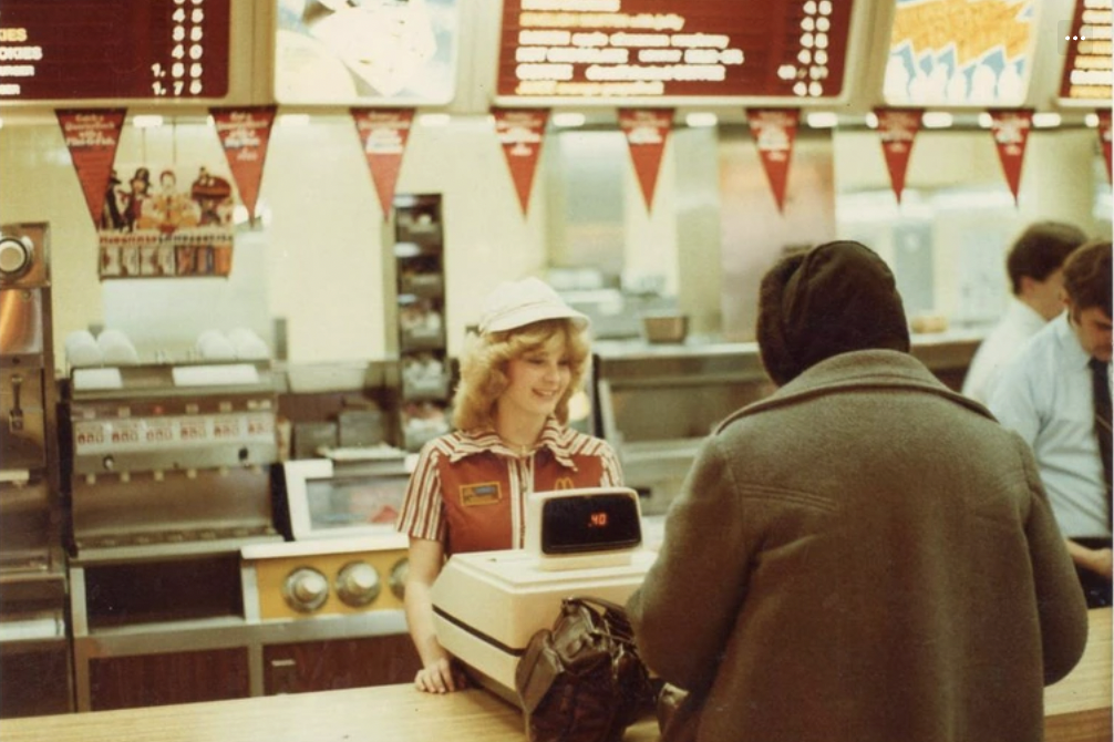 McDonald’s worker in 1980.