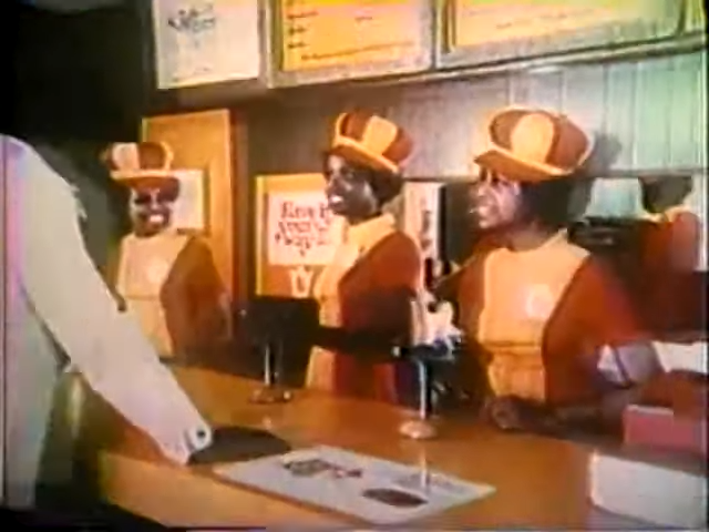 Still from a 1974 Burger King ad. 