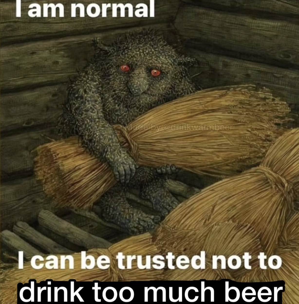 thread - I am normal I can be trusted not to drink too much beer