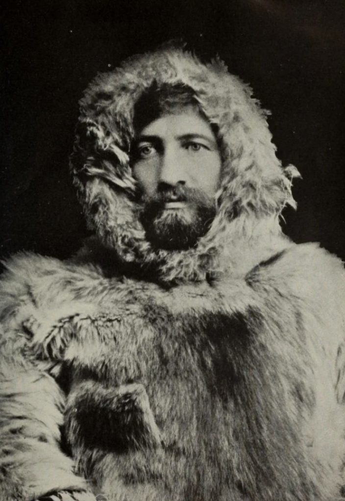 1909 Photo of Frederick Cook in arctic gear. Possibly the first person (alongside the rest of his expedition) to reach the geographical North Pole in 1908.