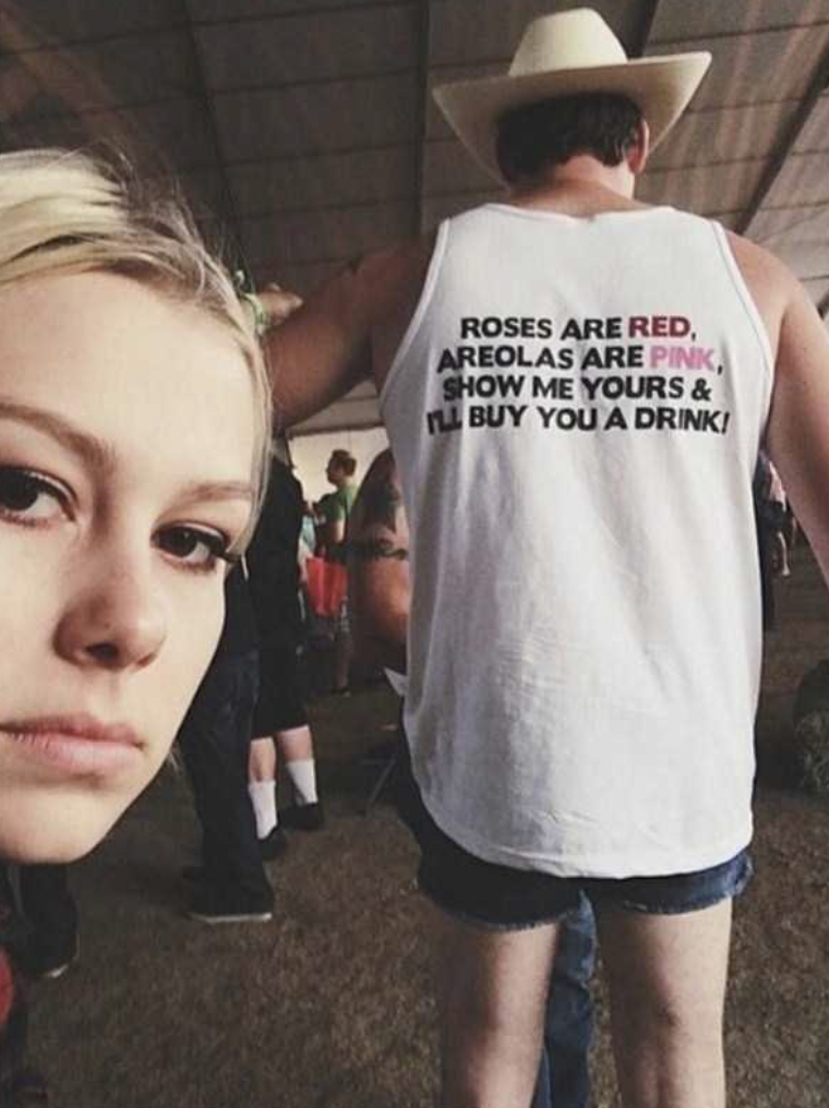 Meme - Roses Are Red, Areolas Are Pink Show Me Yours & Buy You A Drink!