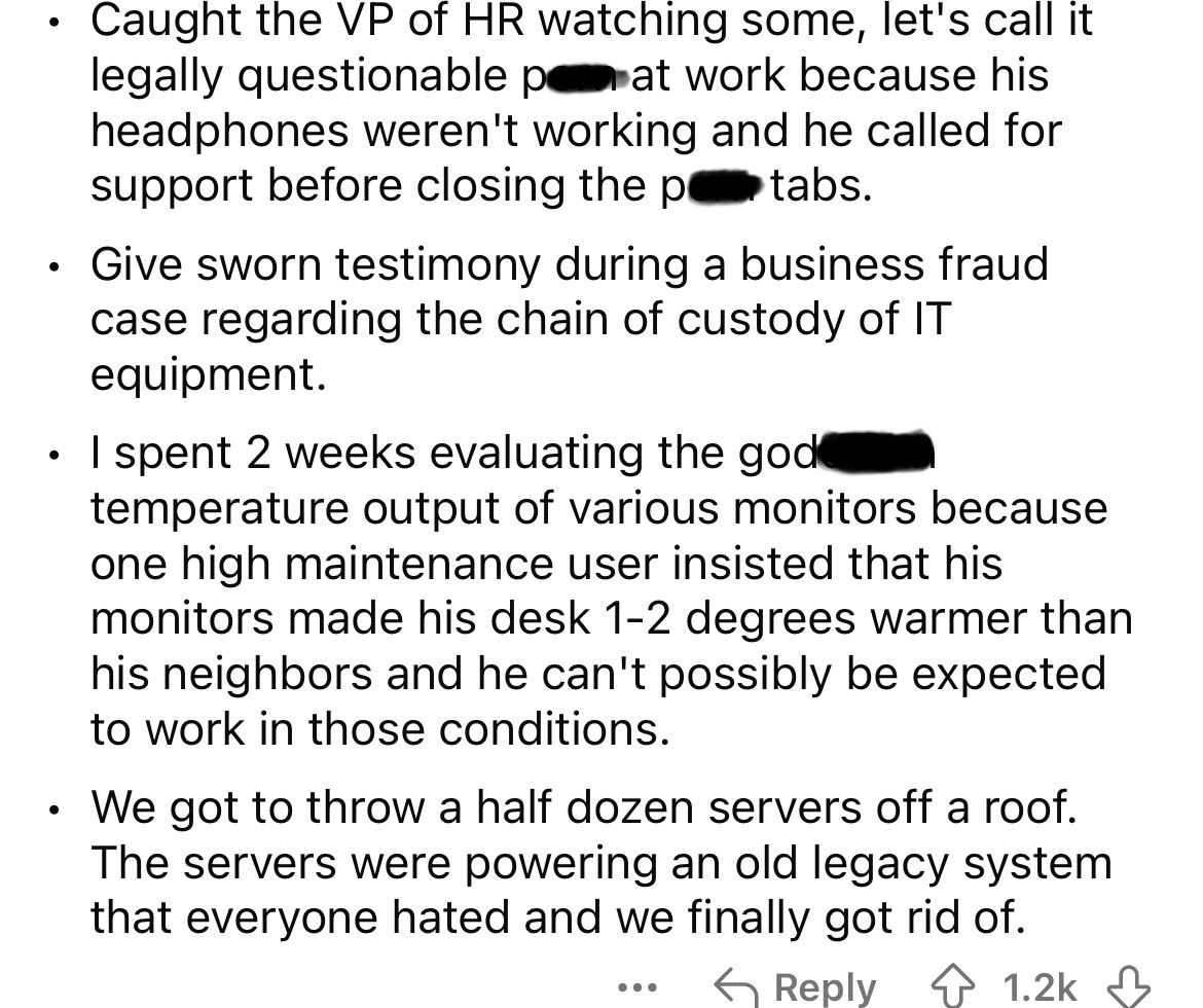 number - . Caught the Vp of Hr watching some, let's call it legally questionable at work because his headphones weren't working and he called for support before closing the ptabs. Give sworn testimony during a business fraud case regarding the chain of cu