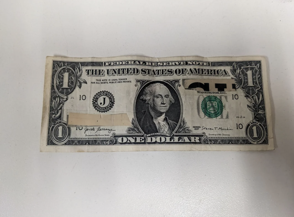 1 dollar 2003 - Federal Reserve Note The United States Of America Blic And Private 10 J Washington, Dc. 10 To God large Steven T. Moradia 10 1 One Dollar