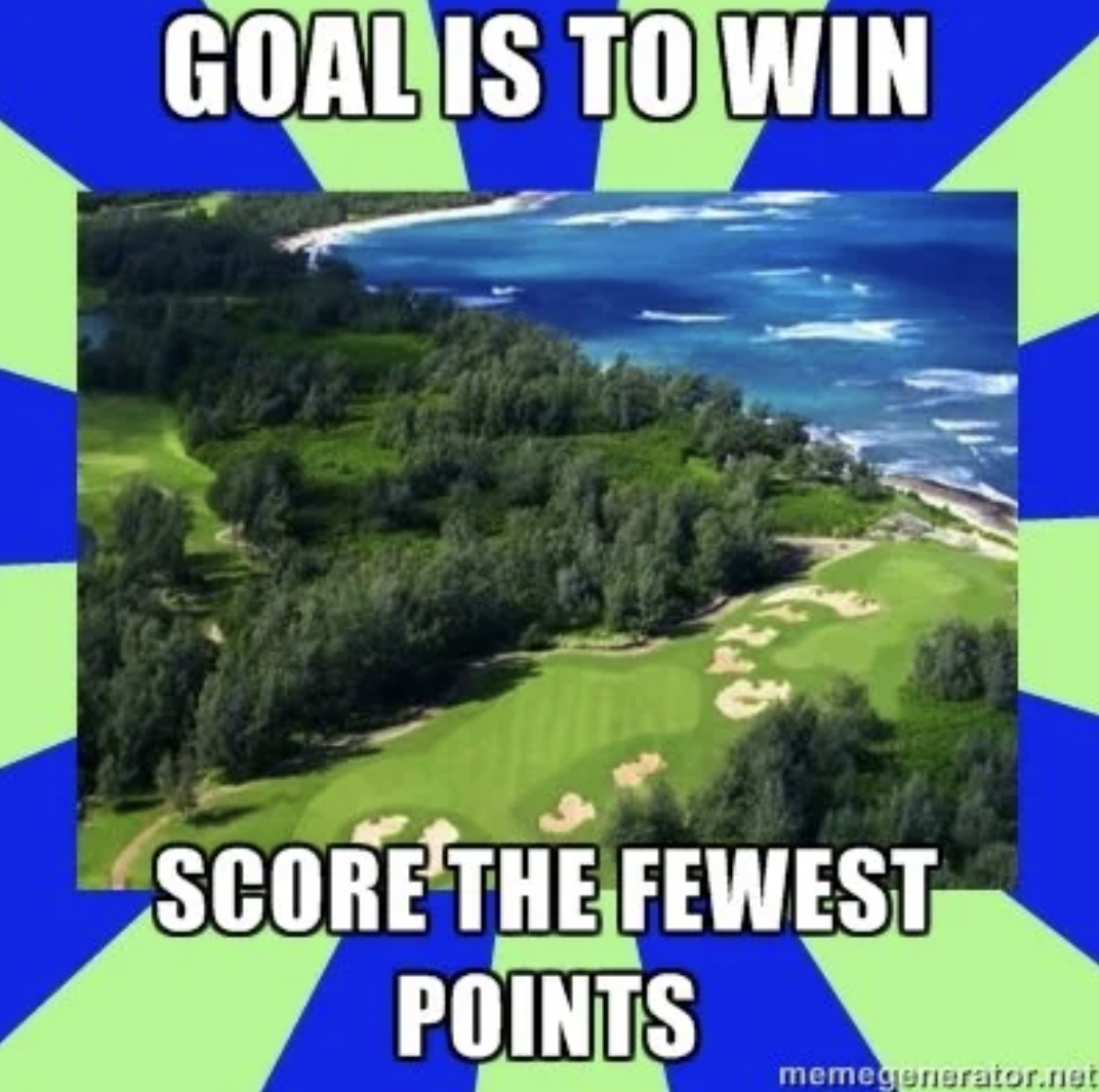 turtle bay resort hawaii golf course - Goal Is To Win Score The Fewest Points memegenerator.net