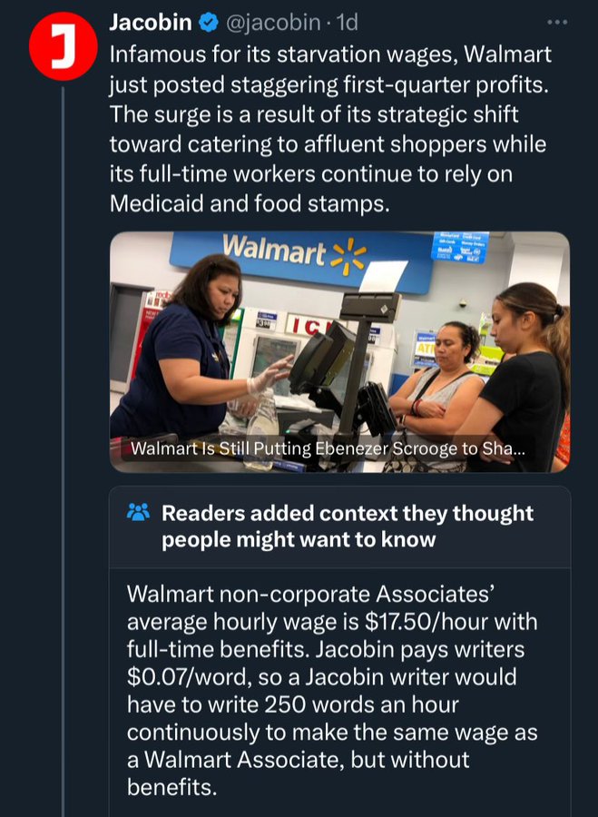 flyer - Jacobin 1d Infamous for its starvation wages, Walmart just posted staggering firstquarter profits. The surge is a result of its strategic shift toward catering to affluent shoppers while its fulltime workers continue to rely on Medicaid and food s