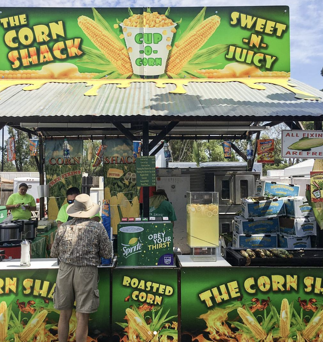 stall - The Corn Shack Cup 0 Corn Ishlach Sweet N Juicy All Fixin Are Fre Rn Sha Sprite Obey Your Thirst Roasted Corn The Corn Sl