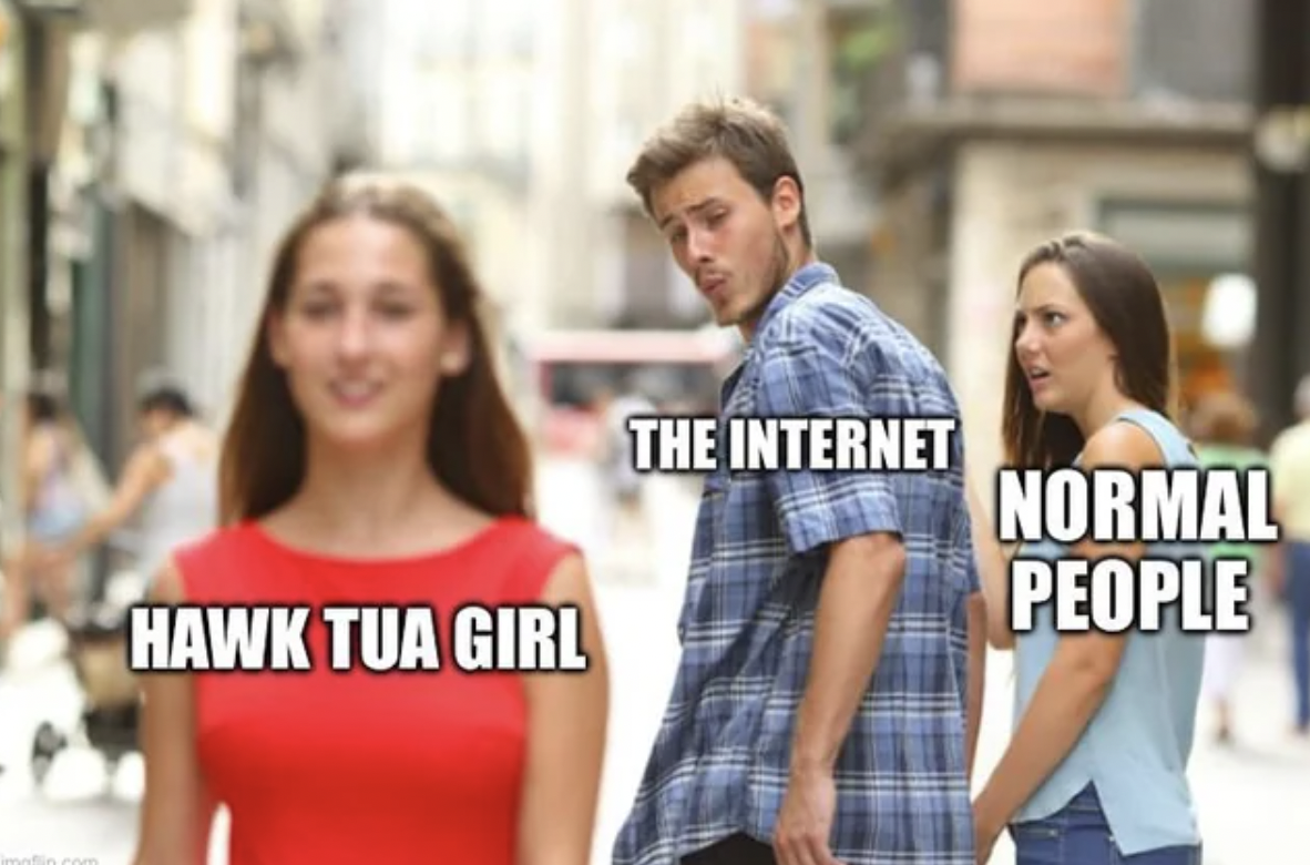 Meme - Hawk Tua Girl The Internet Normal People