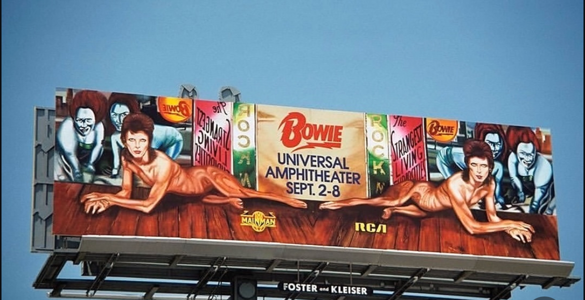 rock n roll billboards of the sunset strip - The Trangest Iving wd Bowie Universal Amphitheater Sept. 28 Rca Fosterkleiser