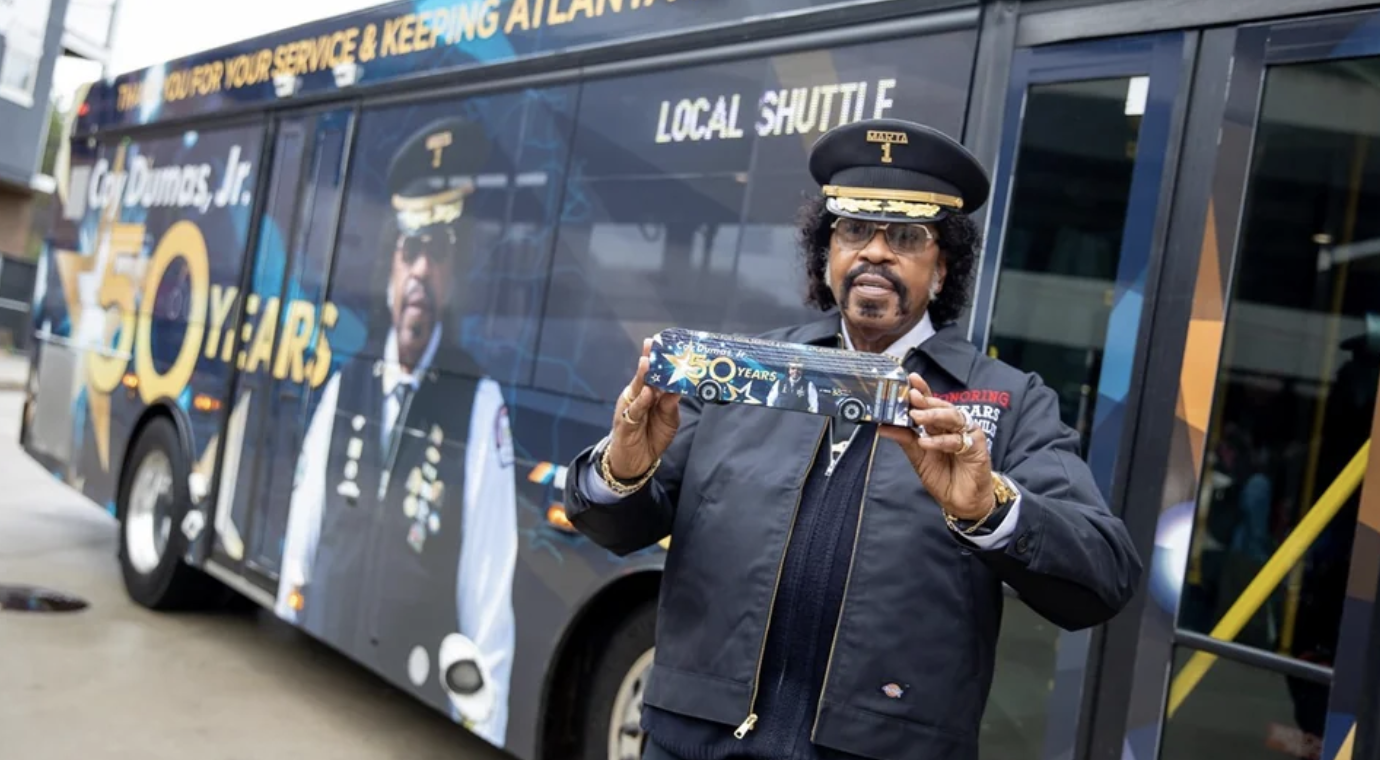 marta bus driver 50 years - Ou For Your Service&Keeping Co Dumas, Jr. Years Local Shuttle