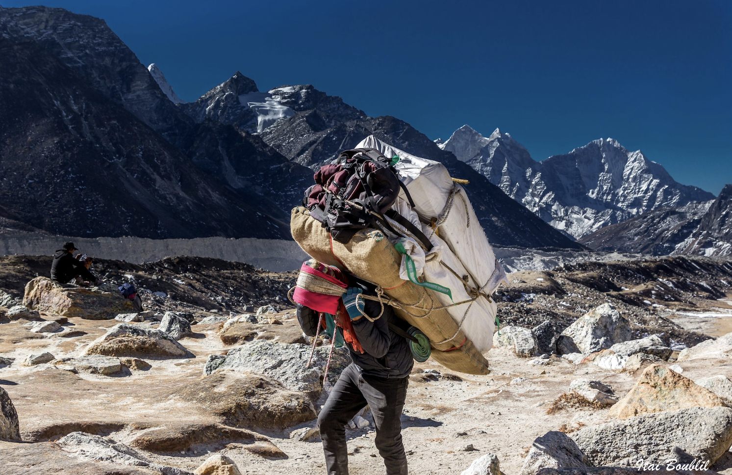 Nepalese Himalayan mountain porter. 
