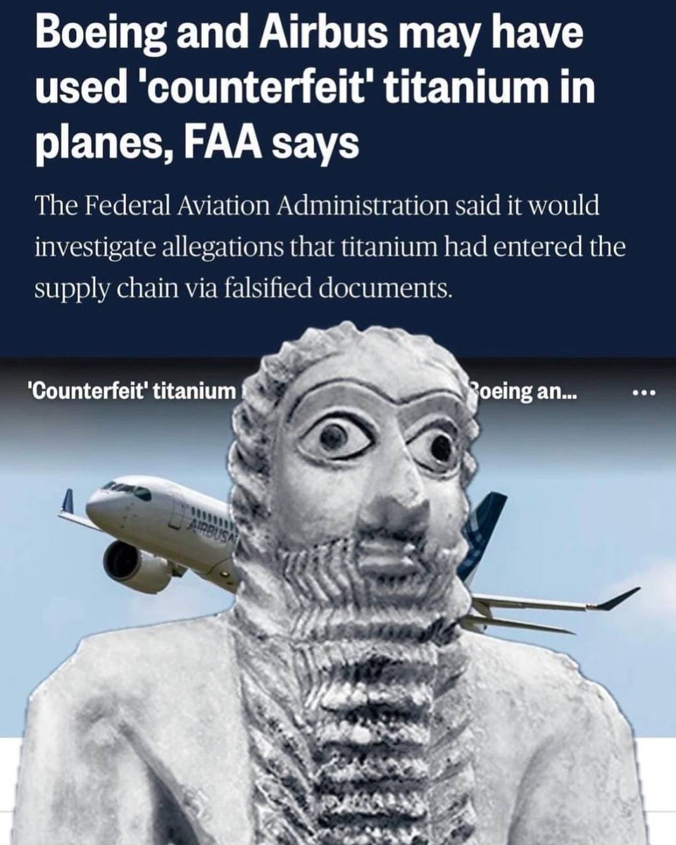 iltam sumra rashupti elatim - Boeing and Airbus may have used 'counterfeit' titanium in planes, Faa says The Federal Aviation Administration said it would investigate allegations that titanium had entered the supply chain via falsified documents. 'Counter
