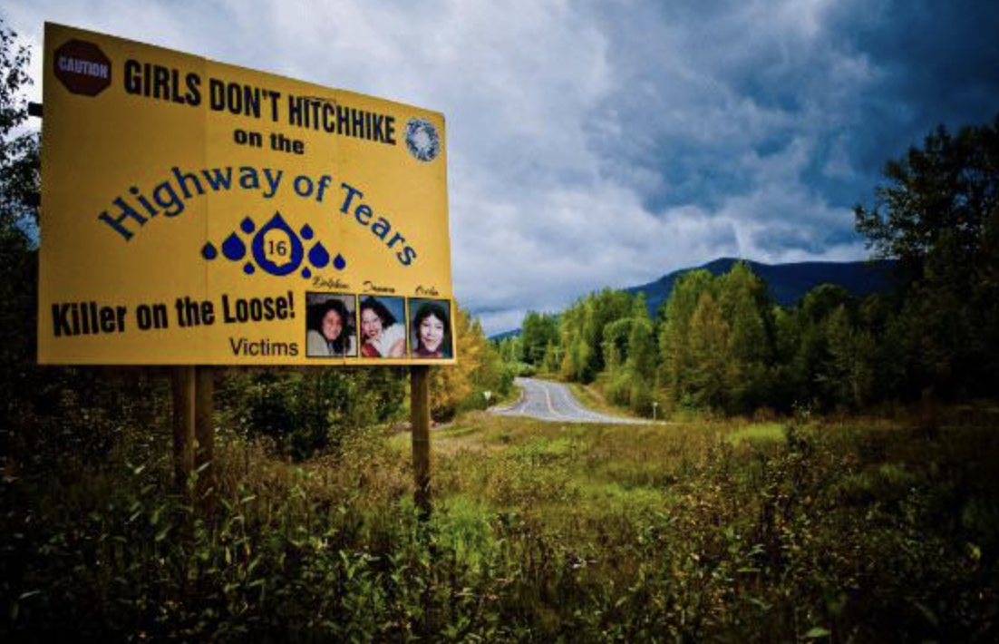 highway of tears signs - Caution Girls Don'T Hitchhike on the ay of Tears Highway Killer on the Loose! Victims