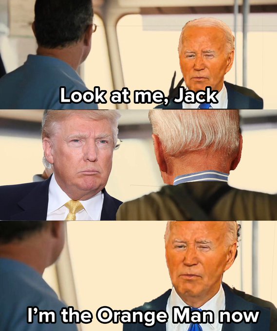 look at me meme template - Look at me, Jack I'm the Orange Man now
