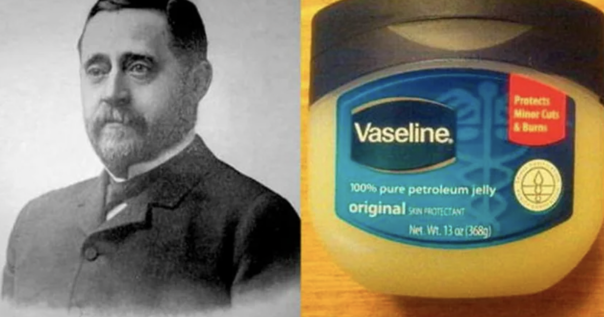 robert augustus chesebrough - Vaseline. 100% pure petroleum jelly original Protectant Net Wt. 13 or 368g Protects Miner Cuts &Burns