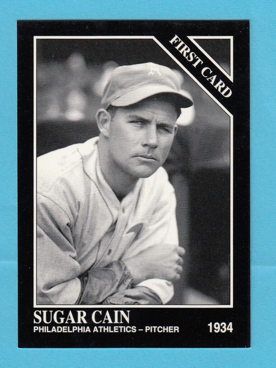 photograph - First Card Philadelphia Athletics Pitcher 1934 Sugar Cain