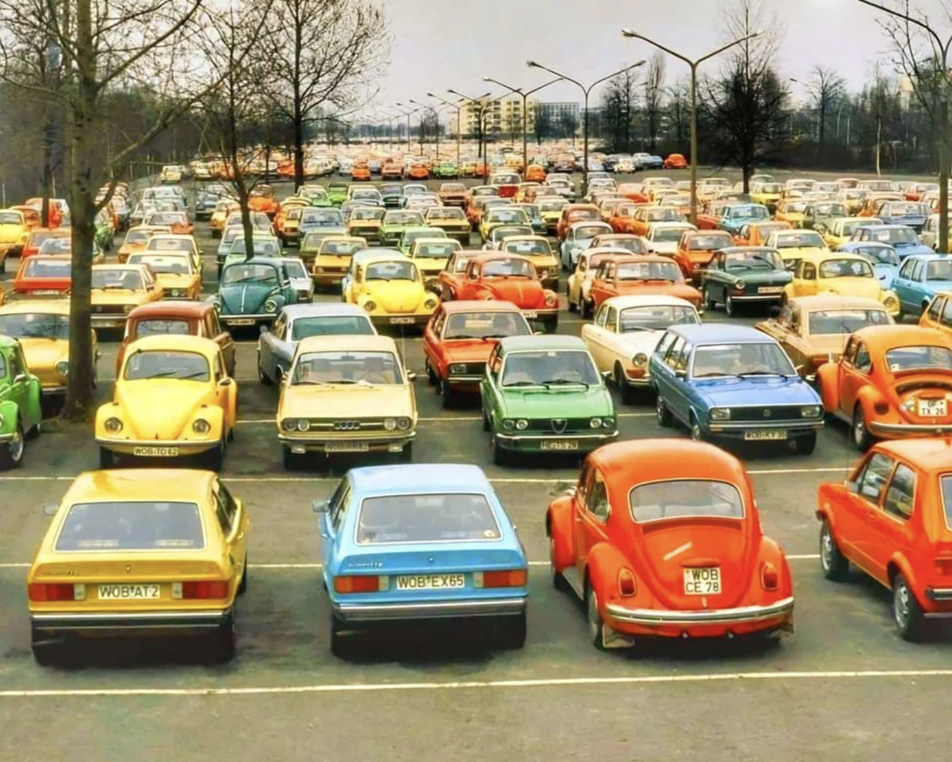 1970 - We don't have such colorful cars anymore.