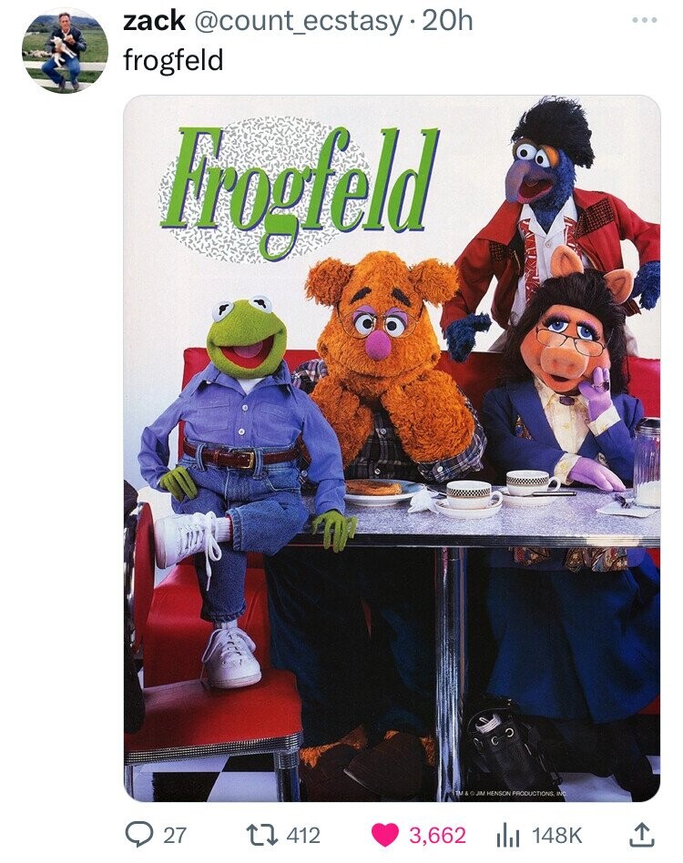 muppet parody calendar - zack 20h frogfeld Frogfeld 27 412 M&Jm Henson Productions, Inc. 3,