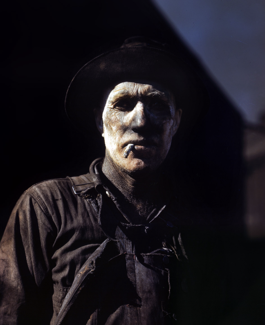 Worker at carbon black plant, Sunray, Texas, 1942.