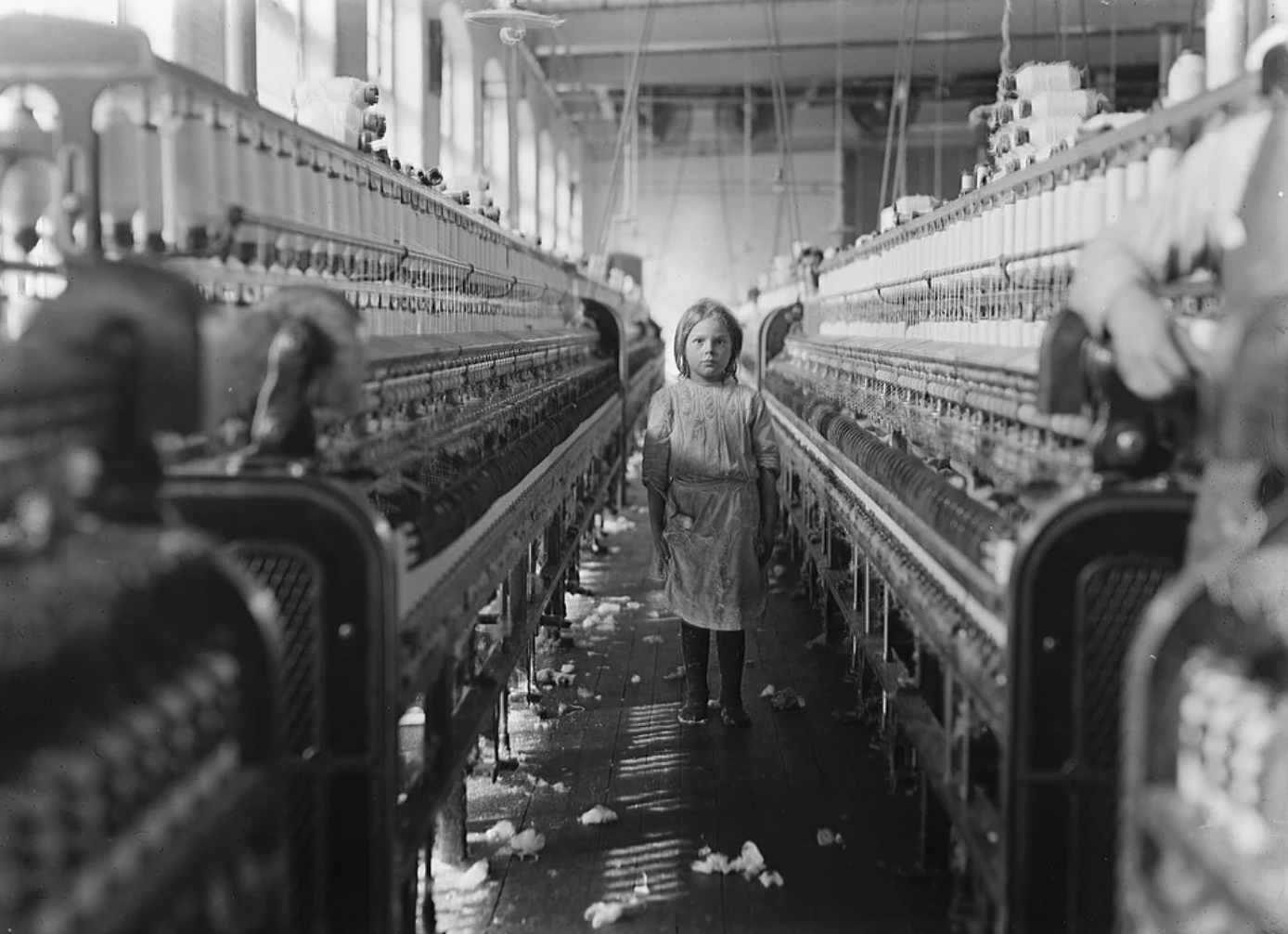 "A Little Spinner" in the Mollohan Mills, Newberry, South Carolina, 1908.