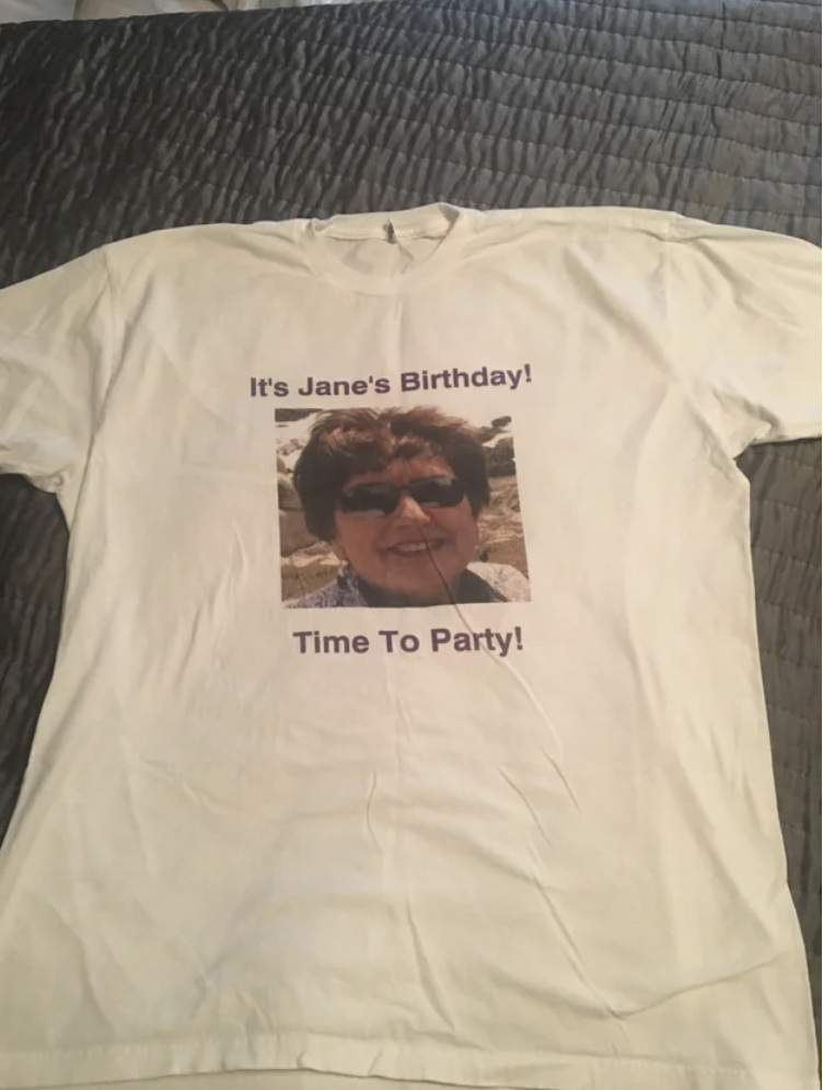 active shirt - It's Jane's Birthday! Time To Party!