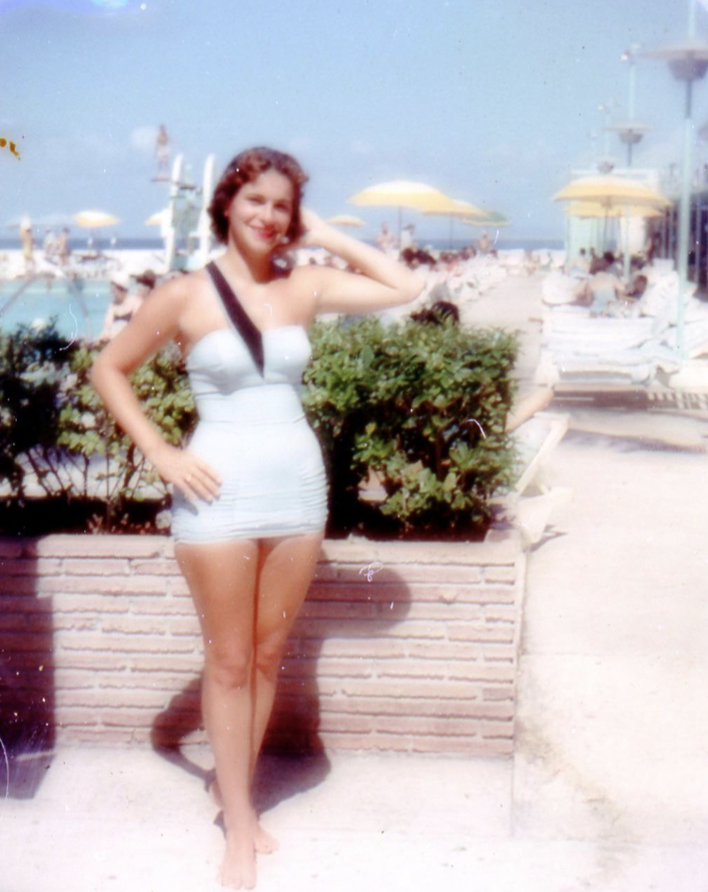 “My grandma on vacation at Daytona Beach, 1958.