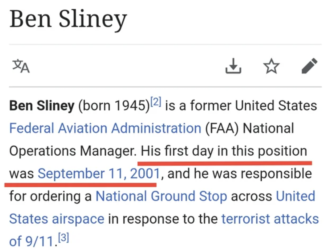 screenshot - Ben Sliney Ben Sliney born 1945 2 is a former United States Federal Aviation Administration Faa National Operations Manager. His first day in this position was , and he was responsible for ordering a National Ground Stop across United States 