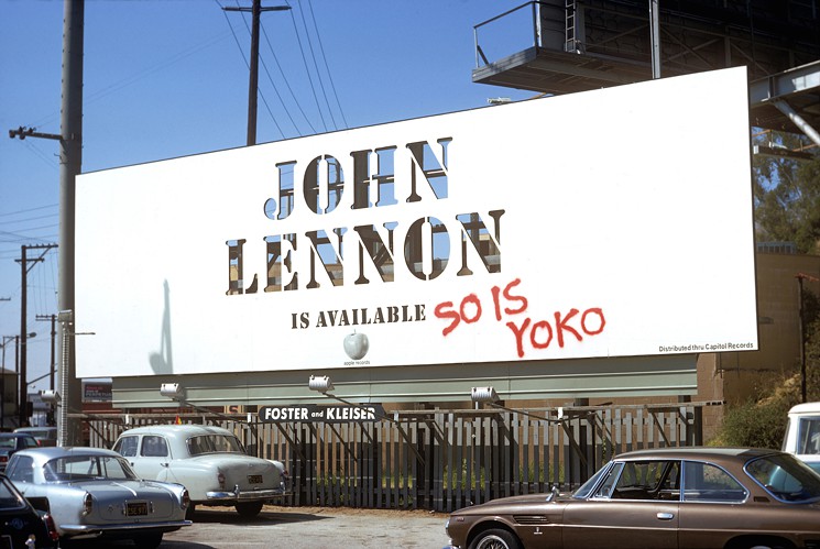 classic car - John Lennon Is Available So Is Yoko Foster and Kleiser M Distributed thru Capital Records