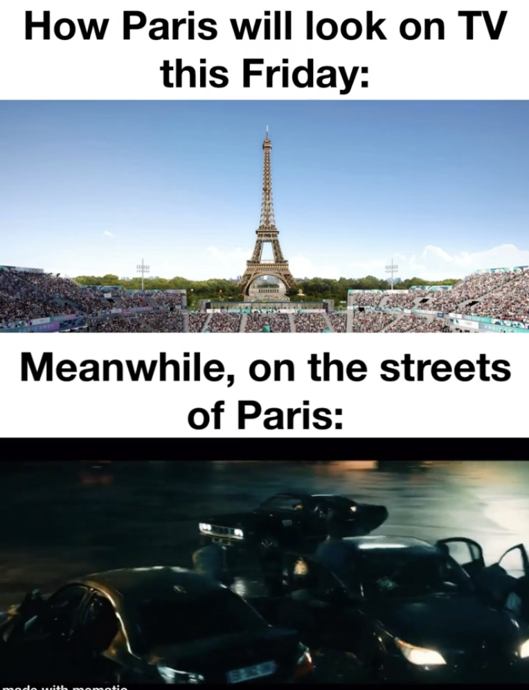 tourism - How Paris will look on Tv this Friday Meanwhile, on the streets of Paris