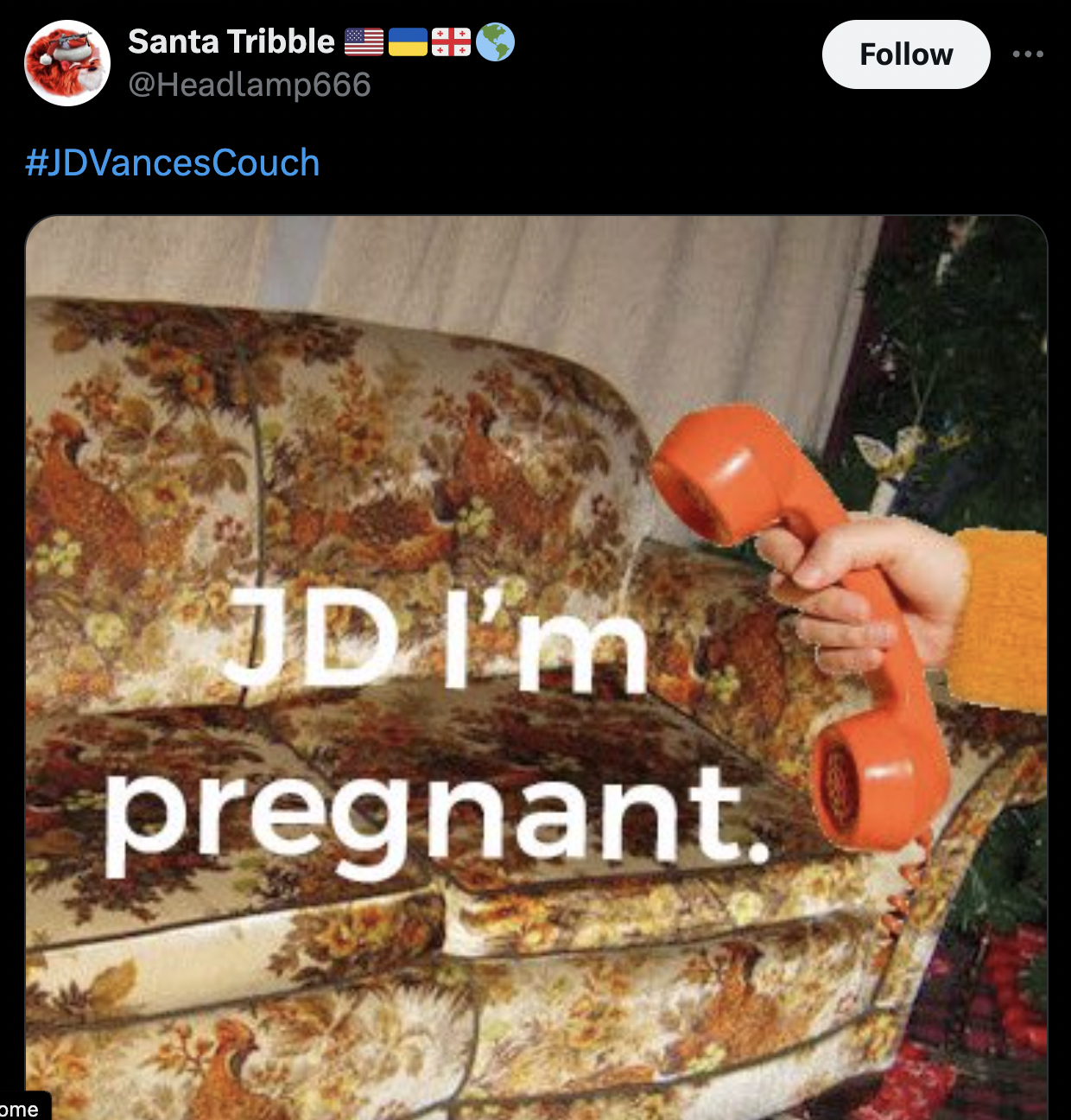 screenshot - ome Santa Tribble Jd I'm pregnant.