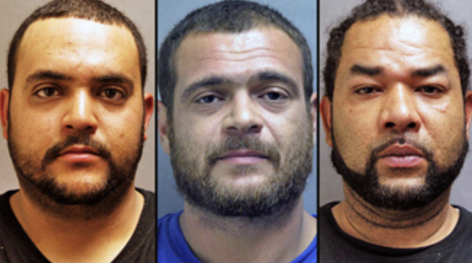 Christian, Israel and Richard were captured in New Jersey after robbing a restaurant. Israel was heard snoring while hiding on top of a refrigerator unit. 