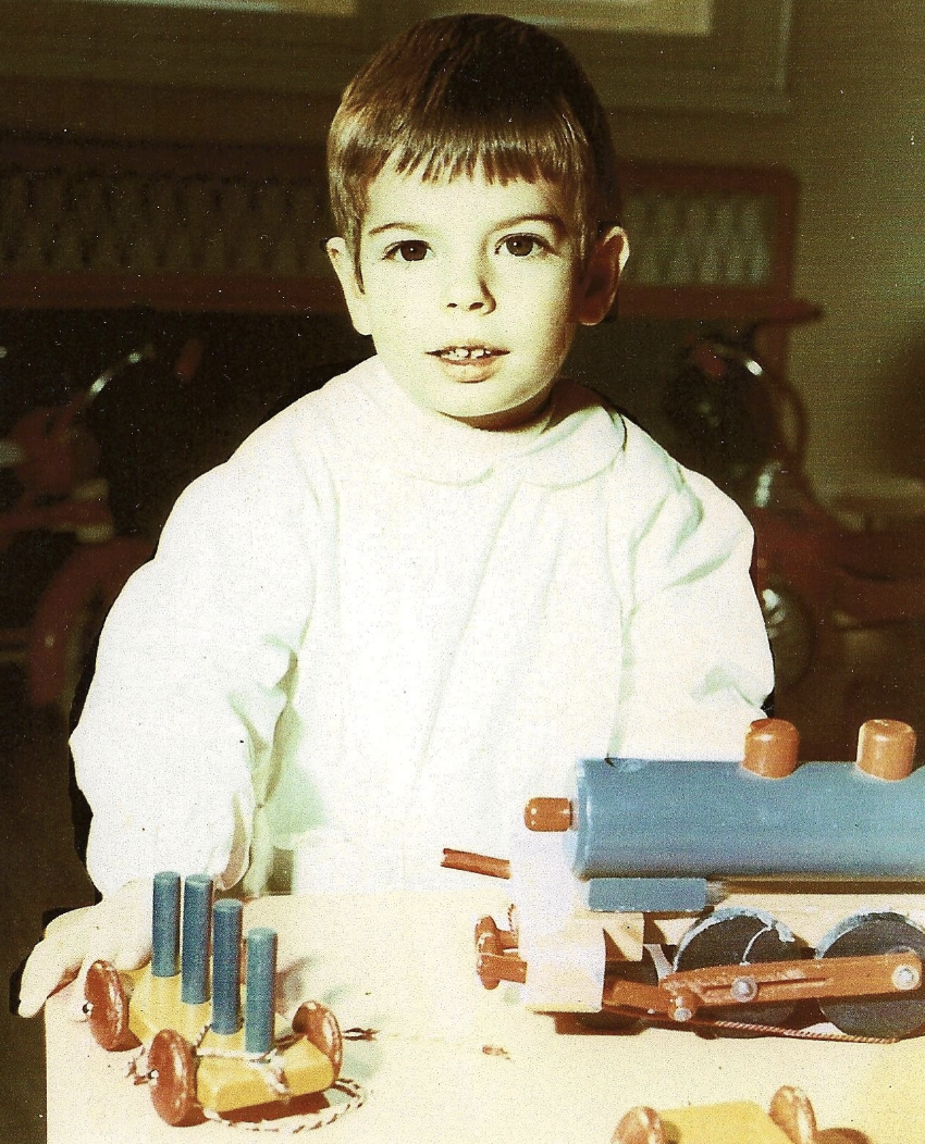 “Me and my best toy as I was in nursery school, 1972-1973.”