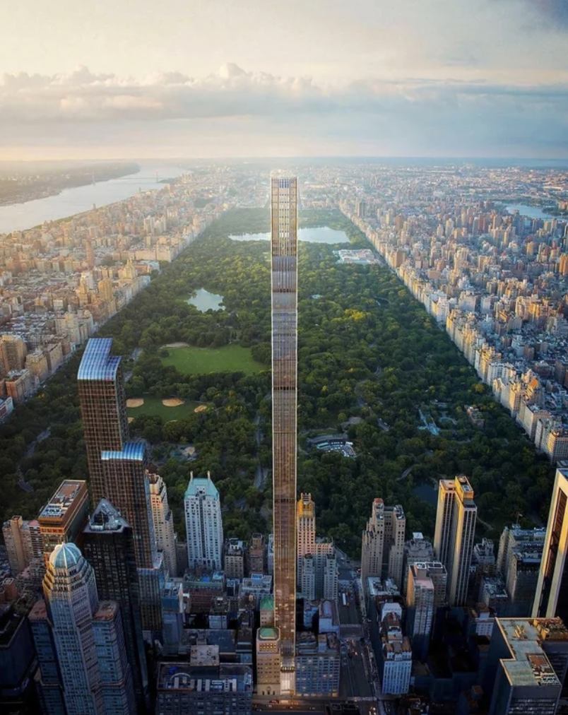 The world’s thinnest skyscraper in New York City.