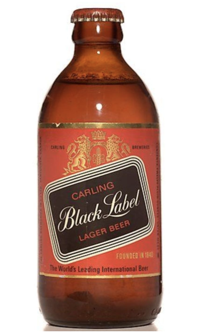 black label beer 1970s - Carling Carling Black Label Lager Beer Founded In 1841 The World's Leading International Beer