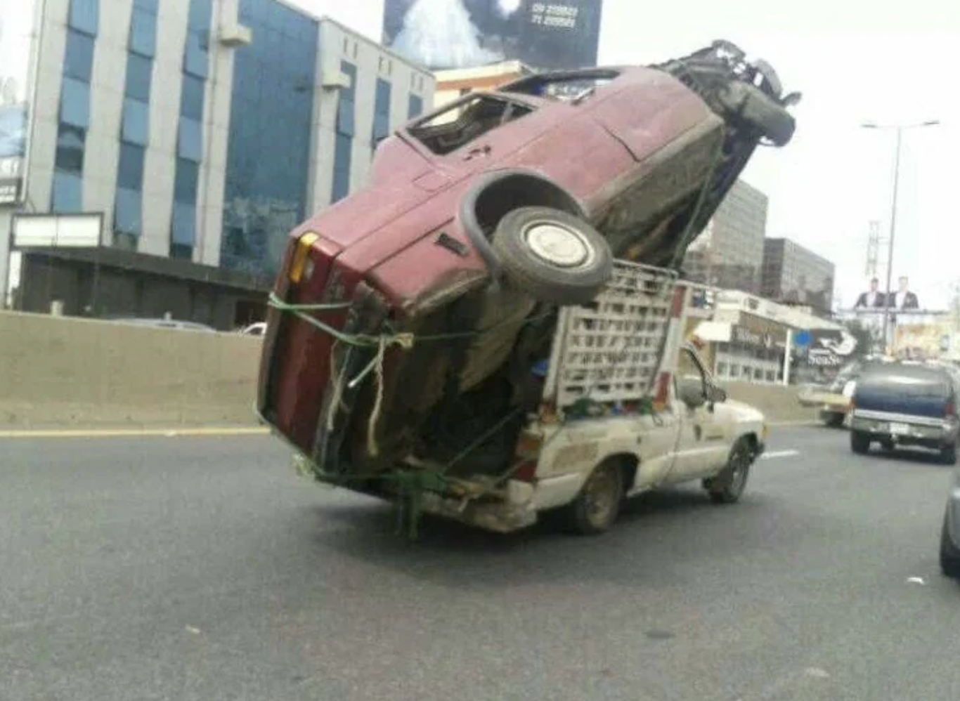 funny towing truck