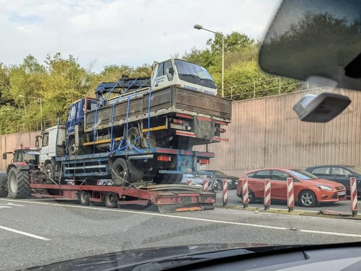 overtall load hits tunnel ireland