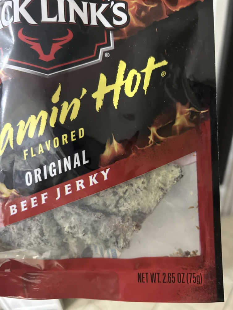 poster - Ck Link'S min' Hot Flavored Original Beef Jerky Net Wt. 2.65 Oz 75g