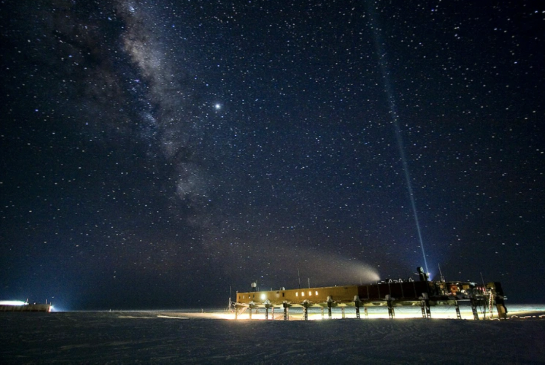 night sky in antarctica