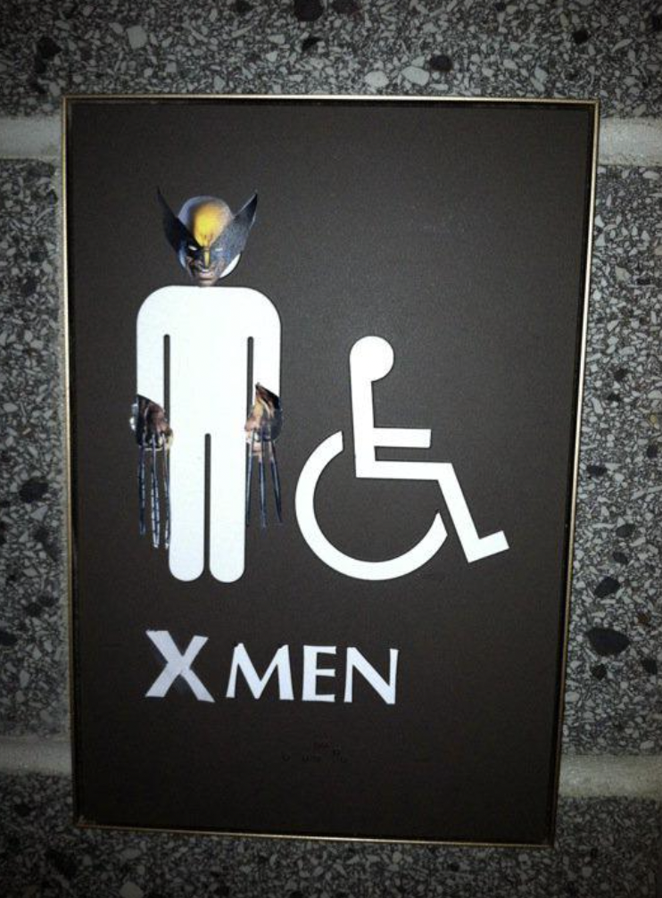 gender inclusive restroom sign - T& Xmen