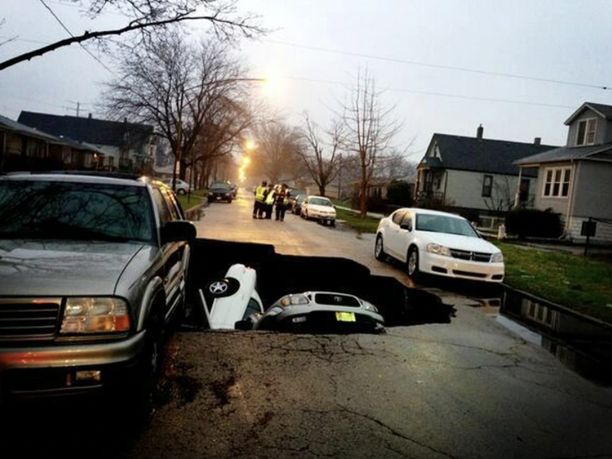 sinkhole chicago