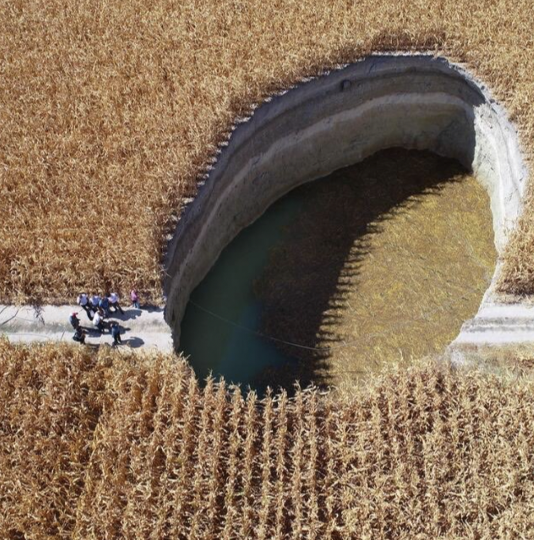 sinkhole in turkey