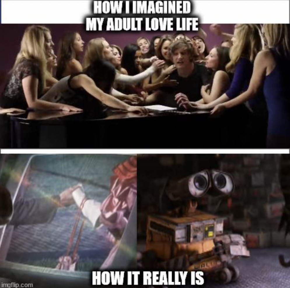 Music - How I Imagined My Adult Love Life How It Really Is imgflip.com