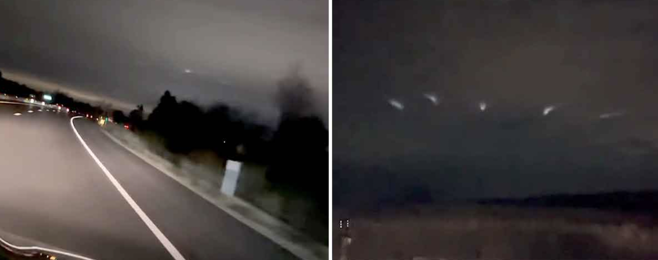 In December of 2022, multiple drivers in Wisconsin reported these moving lights as possible UFO sightings. 