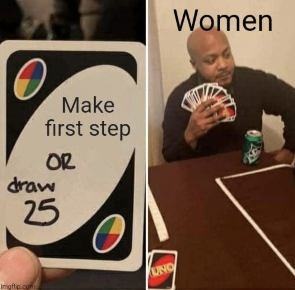 draw 25 meme - Make first step Or draw 25 imgflip.com Uno Women