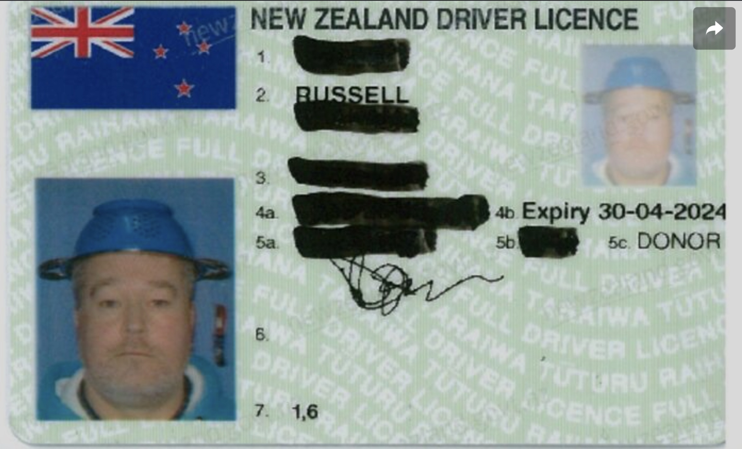 only in new zealand memes - Dh new New Zealand Driver Licence 1. 2. Russell Ru Rainan Tahaiw Cence Full Of 3. 4a. 5a. An Aihana Tar Ce Full Dro Nce Ful Raiwa Drive Tu 4b Expiry 30042024 5c. Donor Full Driver Full Driver Licen Araiwa Tuturu Raih Taraiwa Tu