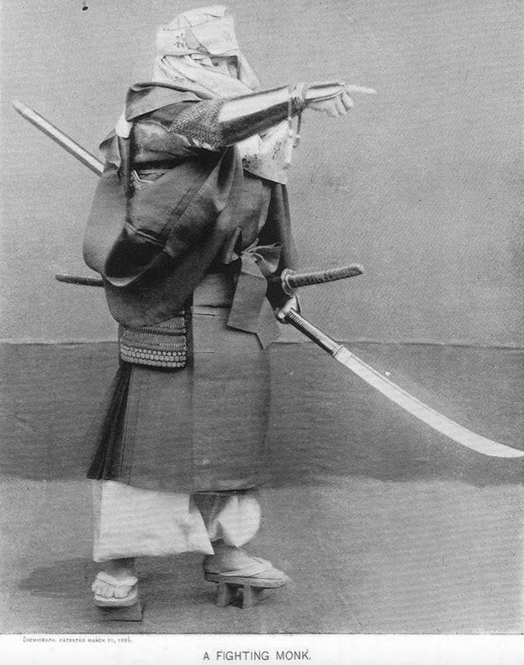 japanese warrior monk - A Fighting Monk