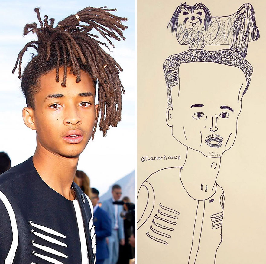 celebrity bad drawings - Picasso B D D D D D