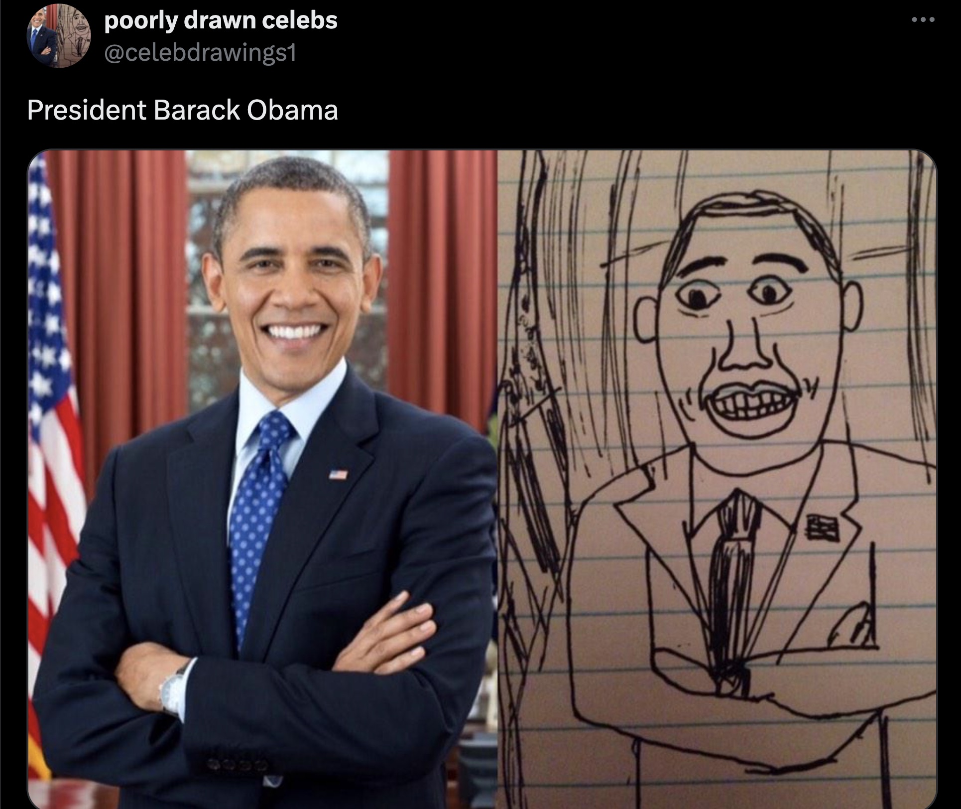 politician famous - poorly drawn celebs President Barack Obama 6