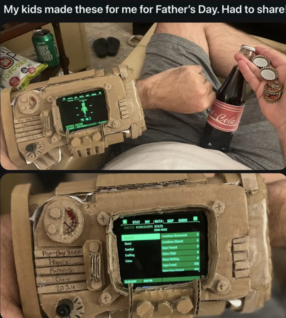 electronics - My kids made these for me for Father's Day. Had to ! Popcor PipBay 3006 Fathto 2024 Cola