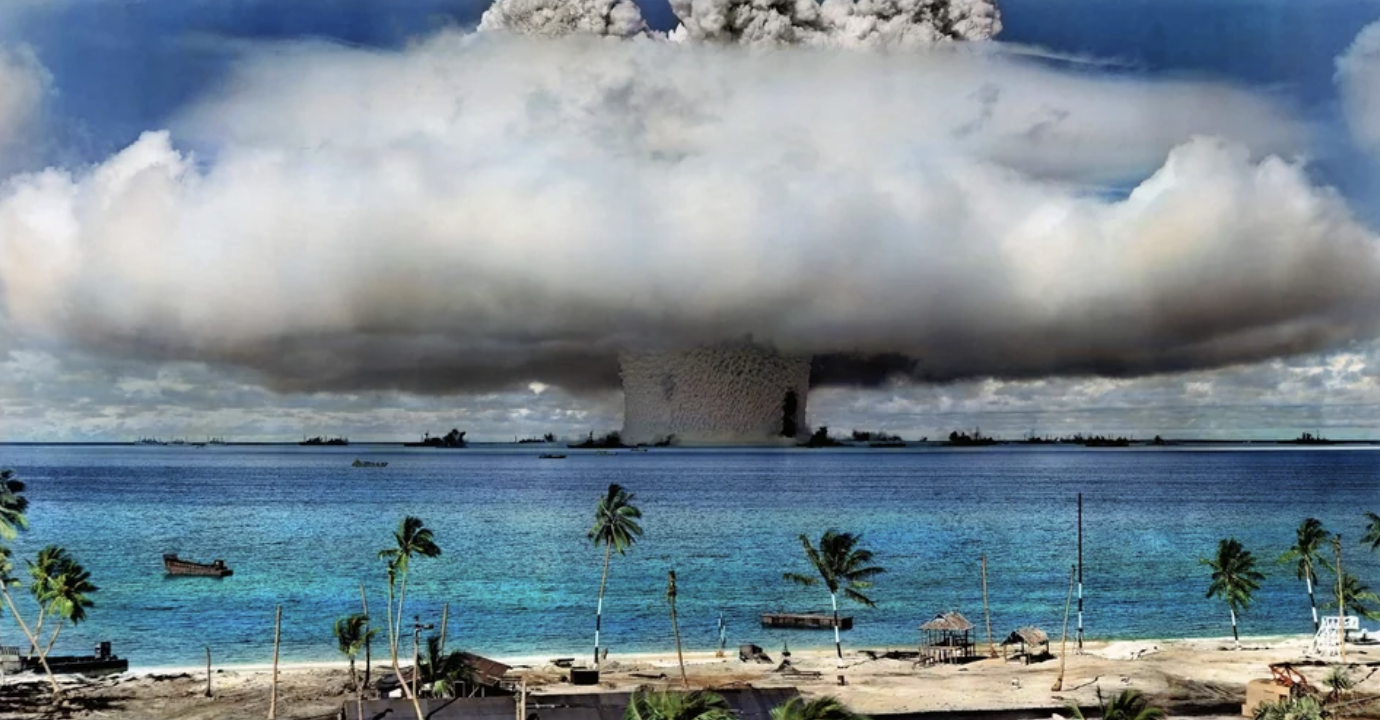 bikini atoll before and after