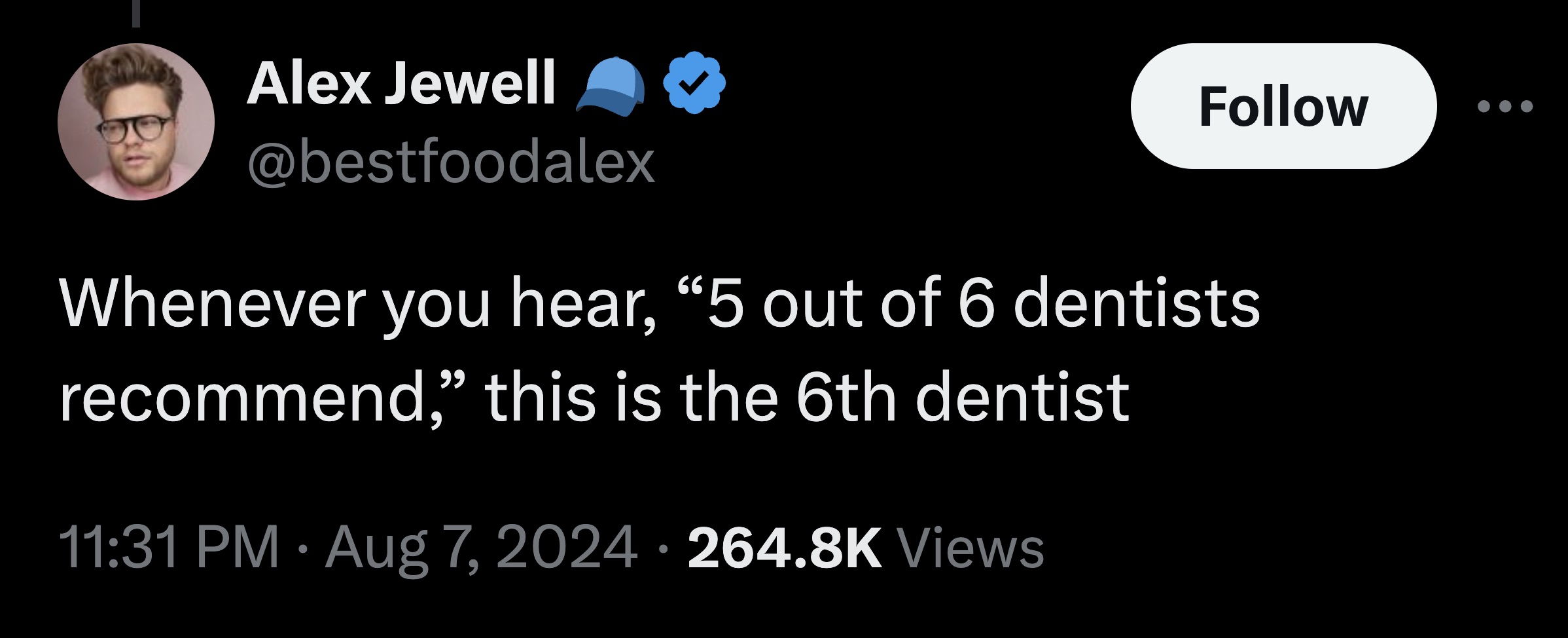 parallel - Alex Jewell Whenever you hear, "5 out of 6 dentists recommend," this is the 6th dentist Views